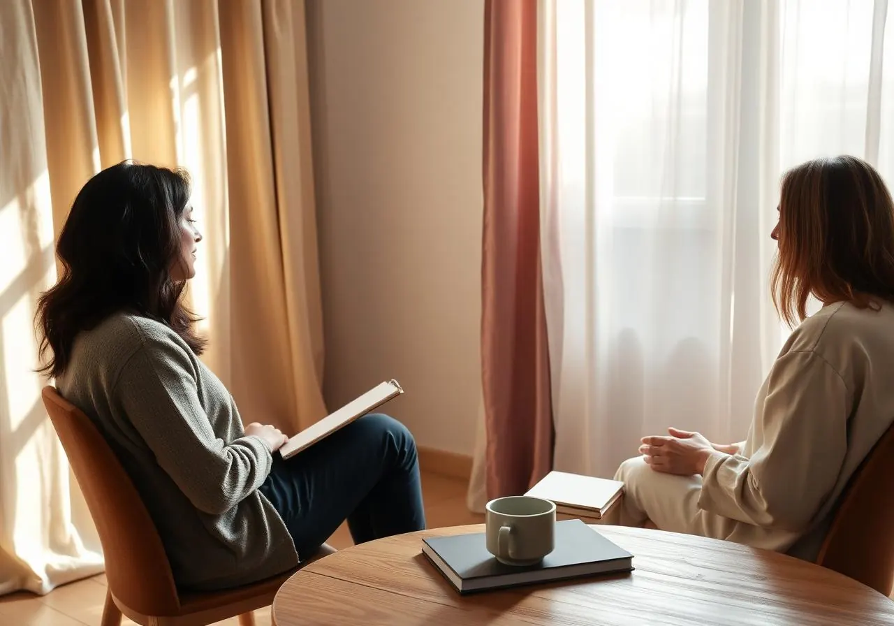 A 1:1 RESET session in a calm, sunlit space